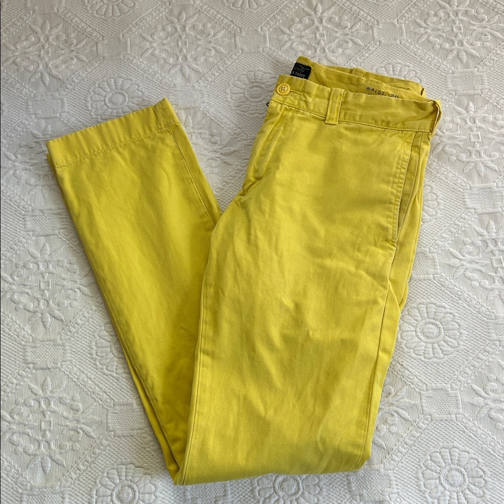 J. Crew sun faded yellow pants 484